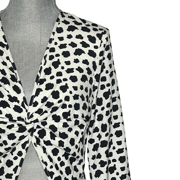 Giffniseti Boho Al-line Black and White Maxi Dress w Long Sleeves. Size S - Picture 9 of 16